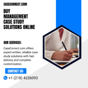 Buy Management Case Study Solutions Online